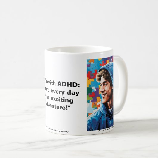 Brilliance van ADHD Koffiemok (Voorkant rechts)