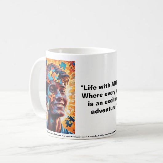 Brilliance van ADHD Koffiemok (Voorkant links)