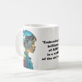 Brilliance van ADHD Koffiemok (Voorkant links)