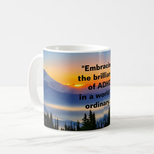 Brilliance van ADHD Koffiemok (Voorkant links)