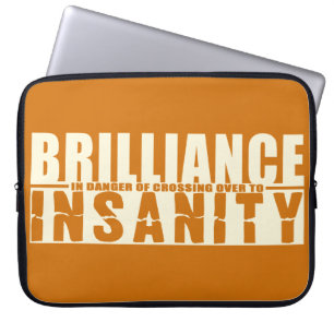 BRILLIANCE VS INSANITY aangepaste laptophoes Laptop Sleeve