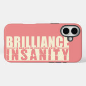 BRILLIANCE VS INSANITY custom iPhone case (Achterkant (horizontaal))