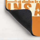 BRILLIANCE VS INSANITY custom mousepad Muismat (Hoek)