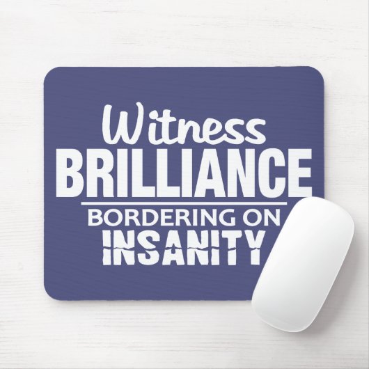 BRILLIANCE VS INSANITY custom mousepad Muismat (Met muis)