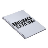 BRILLIANCE VS INSANITY custom notitieboek (Rechterzijde)