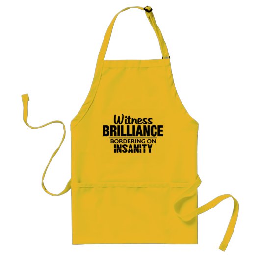 BRILLIANCE VS INSANITY schort - kies stijl, kleur (Voorkant)