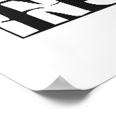 BRILLIANCE VS poster aangepaste kleuren INSANITEIT (Hoek)