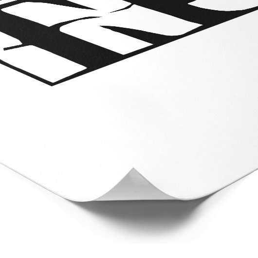 BRILLIANCE VS poster aangepaste kleuren INSANITEIT (Hoek)