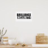 BRILLIANCE VS poster aangepaste kleuren INSANITEIT (Keuken)