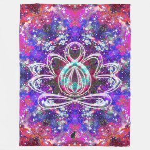 Brilliance Zen Lotus Fleece Deken