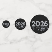 Brilliant 2026 Diamonds Luxury New Year Confetti (Achterkanten)