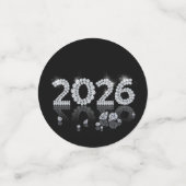 Brilliant 2026 Diamonds Luxury New Year Confetti (Kleine voorkant)