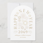 Brilliant Arch New Year Firework Greeting Card Kaart (Voorkant)