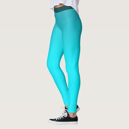 Brilliant Blue Aangepaste naam Leggings (Links)
