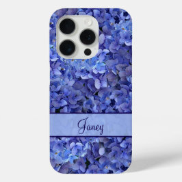 Brilliant Blue Hydrangea Floral iPhone X Case