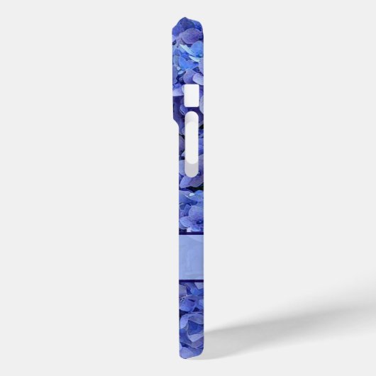 Brilliant Blue Hydrangea Floral iPhone X Case (Achterkant / Links)