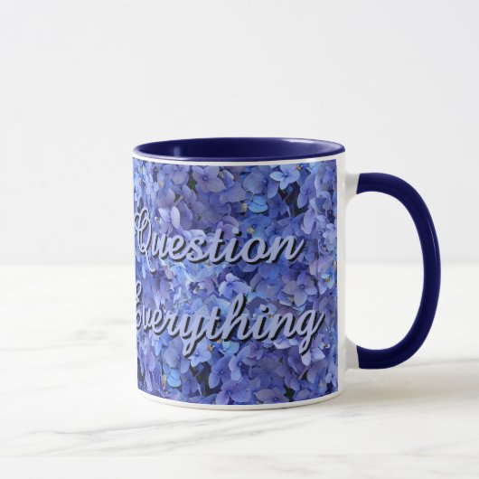 Brilliant Blue Hydrangea Inspirational Mug Mok (Rechts)