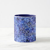 Brilliant Blue Hydrangea Inspirational Mug Mok (Midden)