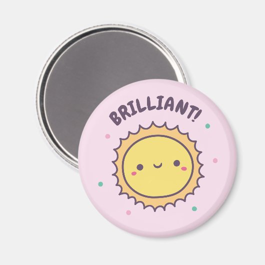 Brilliant Cute Sun Kinder Motivatie Magneet (Voorkant / Achterkant)