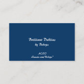 Brilliant Dahlias ATC Visitekaartje (Achterkant)