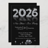 Brilliant Diamonds Luxury New Year 2026 Kaart (Voorkant / Achterkant)