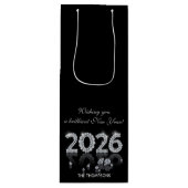 Brilliant Diamonds Luxury New Year 2026 Wijn Cadeautas (Voorkant)