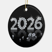 Brilliant Diamonds New Year 2026 Luxury Keramisch Ornament (Links)