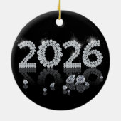 Brilliant Diamonds New Year 2026 Luxury Keramisch Ornament (Achterkant)