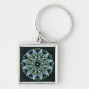 Brilliant fractal star ornament sleutelhanger