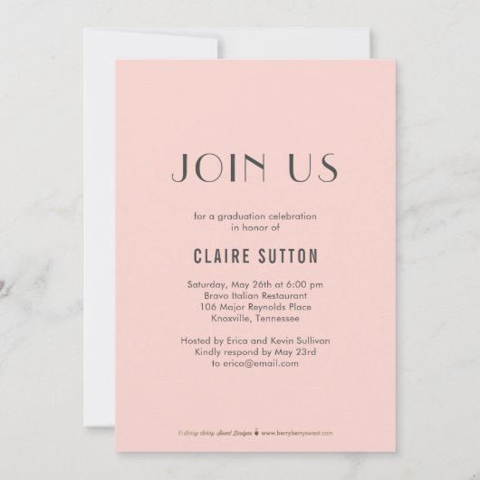 Brilliant Future Afstuderen aankondigingsuitnodigi Kaart (Achterkant)