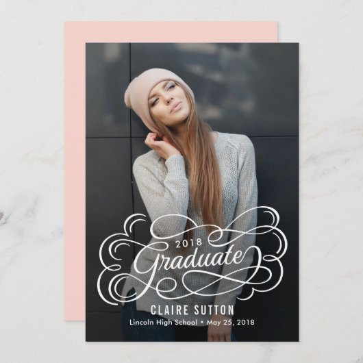 Brilliant Future Afstuderen aankondigingsuitnodigi Kaart (Voorkant / Achterkant)