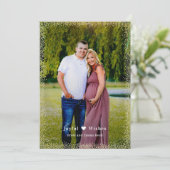 Brilliant Glow Custom Groet Vakantie Fotokaart Feestdagenkaart (Staand voorkant)