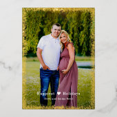 Brilliant Glow FOLIE Custom Groet Vakantie Kaart (Voorkant)