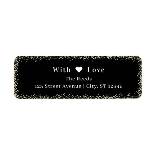 Brilliant Glow Holiday Retouradreslabels Etiket (Voorkant)