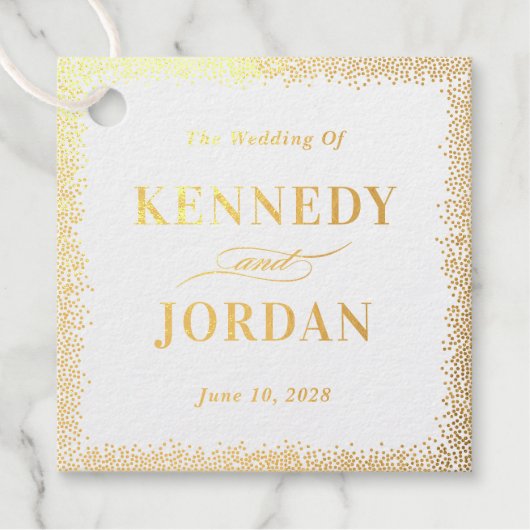 Brilliant Glow REAL FOLIE Bruiloft Favor Labels (Voorkant)