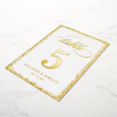 Brilliant Glow REAL FOLIE Tafelnummer Kaart (Gedraaid)