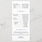 Brilliant Hearts: Black Ribbon en Diamond Programm Programmakaart (Achterkant)