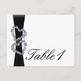 Brilliant Hearts: Zwart Lint en D Tafelnummer