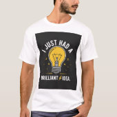 Brilliant Idea Lightbulb Electrical Engineer Gift T-shirt (Voorkant)