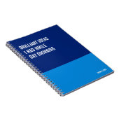 Brilliant Ideas I Had While Day Drinking Funny Notitieboek (Rechterzijde)