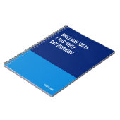 Brilliant Ideas I Had While Day Drinking Funny Notitieboek (Linkerzijde)