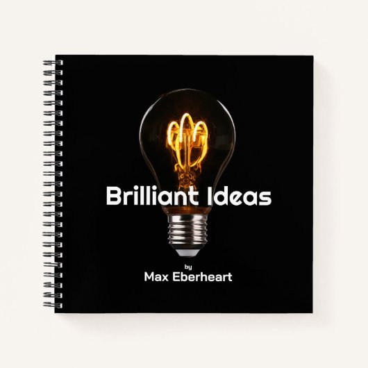 Brilliant Ideas Inventor Artiest Spiral Notitieboe Notitieboek (Voorkant)