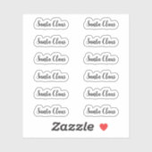 Brilliant Kiss-Cut Santa Claus Signature Sticker (Vel)