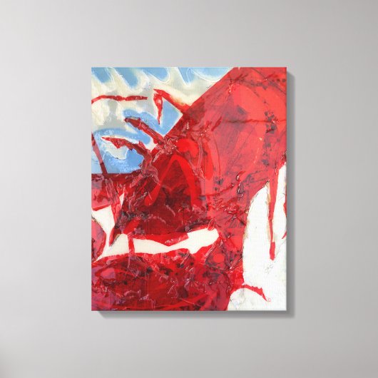 Brilliant Maine Lobster Canvas Afdruk (Voorkant)