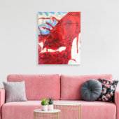 Brilliant Maine Lobster Canvas Afdruk (Insitu (Woonkamer))
