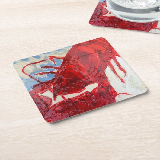 Brilliant Maine Lobster Kartonnen Onderzetters (Schuin)