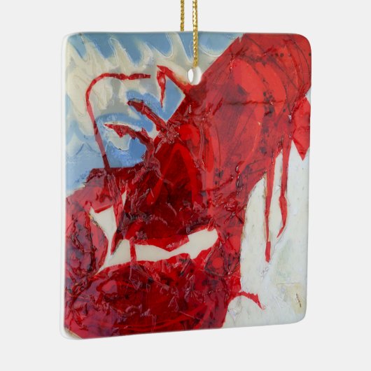 Brilliant Maine Lobster Keramisch Ornament (Rechts)