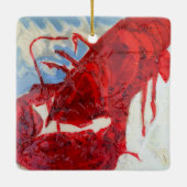 Brilliant Maine Lobster Keramisch Ornament (Achterkant)