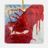 Brilliant Maine Lobster Keramisch Ornament (Voorkant)