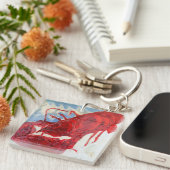 Brilliant Maine Lobster Sleutelhanger (Voorkant Rechts)